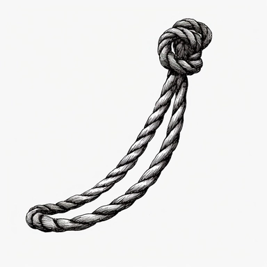 single rope string,minimal lines,vintage, minimalism, black and white, clipart