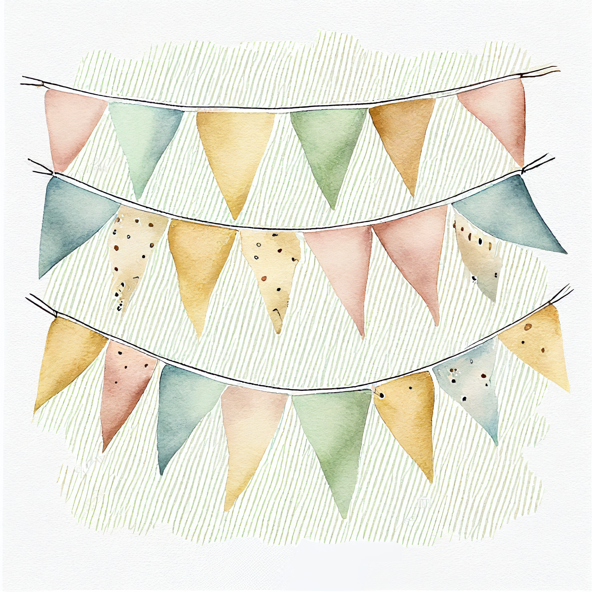 bunting cliparts