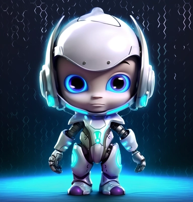 computer animators and 3d modelers from designbytes digital art, clipart, and vectors, the global leader in digital, in the style of jeremiah ketner, futuristic robots, dark white and light silver, cute cartoonish designs, prateep kochabua, realistic lighting, rtx