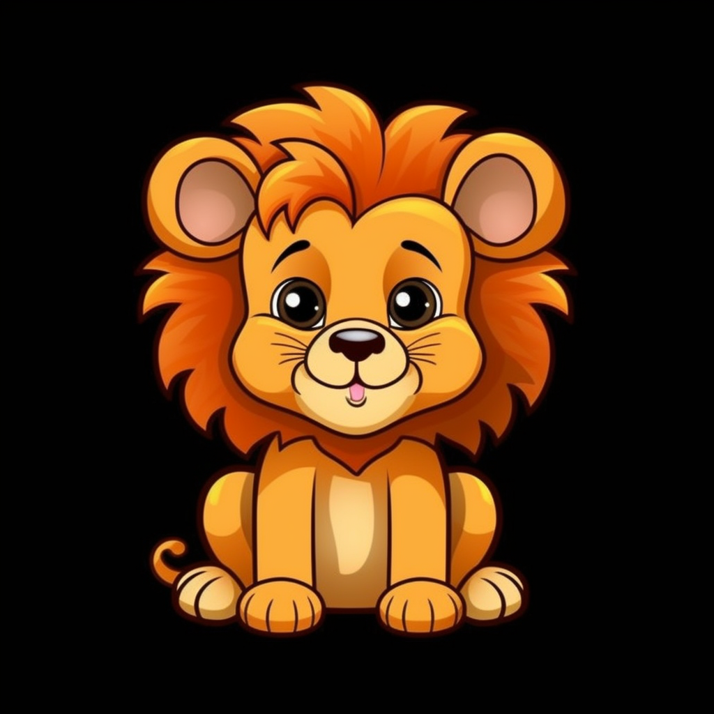 cartoon lion clipart