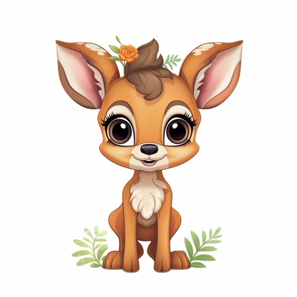 baby deer clipart