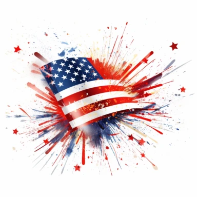independences day clipart white background