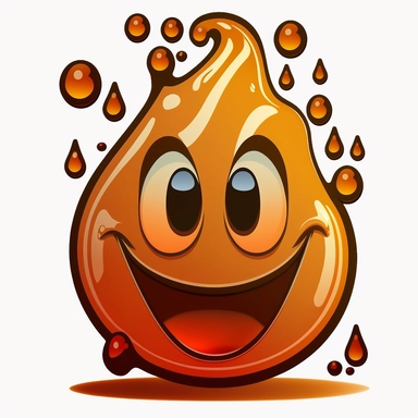 cartoon happy, transparent png clipart, in the style of dark beige and orange, site-specific, chemical reactions, duckcore, milleniwave, divisionist, wavy