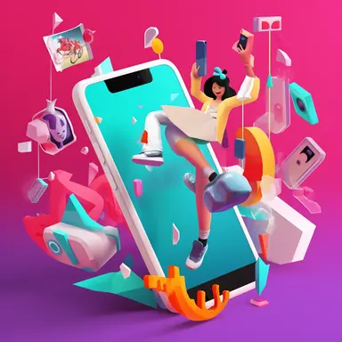 TikTok Ads Clipart, A vibrant collection of TikTok Ads Clipart stands alone in a digital playground, surrounded by a flurry of colors and dynamic visuals that evoke a sense of excitement and creativity. The scene is set in a modern, virtual environment with a backdrop of pixelated graphics and sleek digital interfaces. The mood of the scene is energetic and lively, pulsating with the fast-paced rhythm of digital media. It captures the essence of TikTok's vibrant and engaging platform, where crea