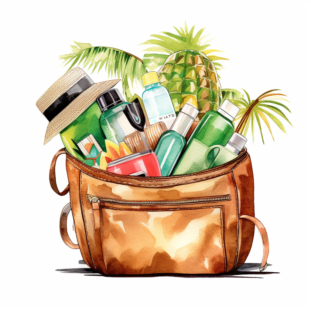 beach bag cliparts