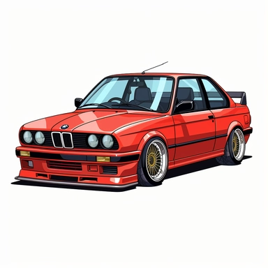 bmw e30 clipart