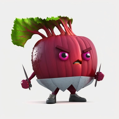 3D Cartoon in form of beets, clipart mascot , with a transparent background, 128K super mega pixel, insane detail, hyper-detailed, with huge details, UHD, 8K
