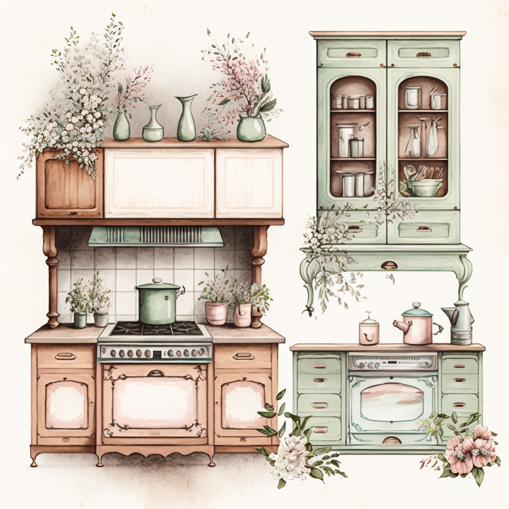 kitchen cabinet cliparts