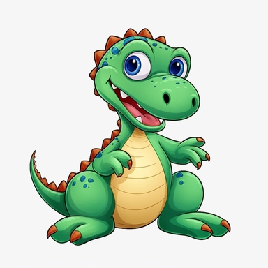 dinosaur clipart, cartoon style, no background