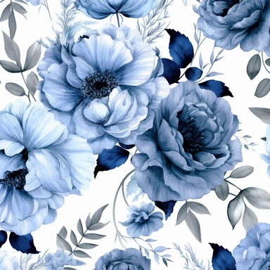 Contemporary collage style floral patterns blue watercolor elegant flowers wedding invitations high quality and elegant clipart of flowers gucci art white background 4