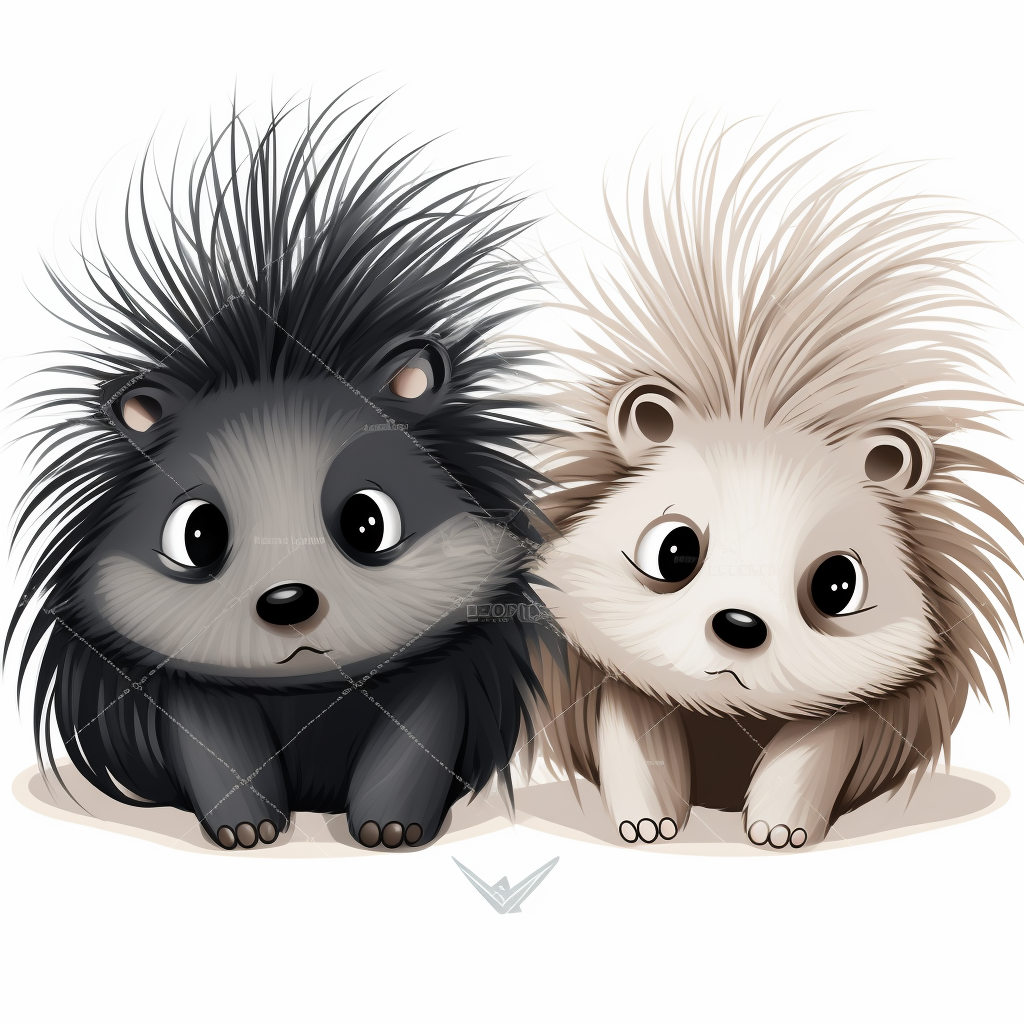 cute porcupine cliparts