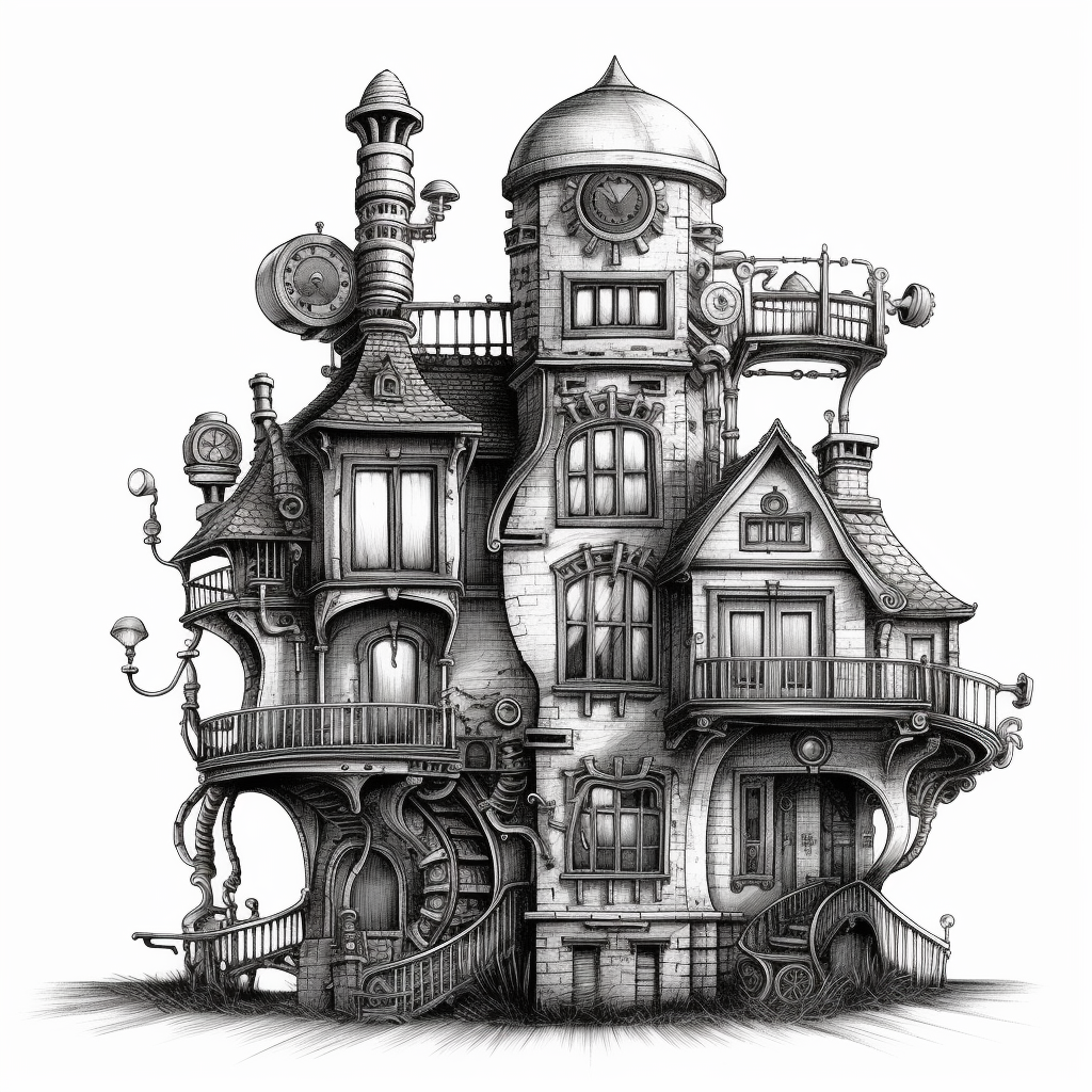 horror house cliparts