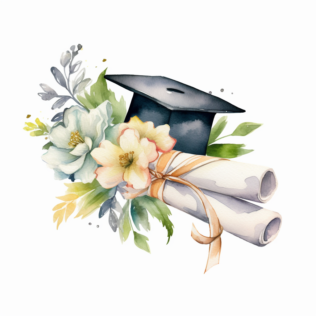 graduation scroll cliparts