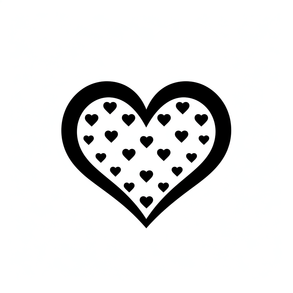 heart silhouette cliparts
