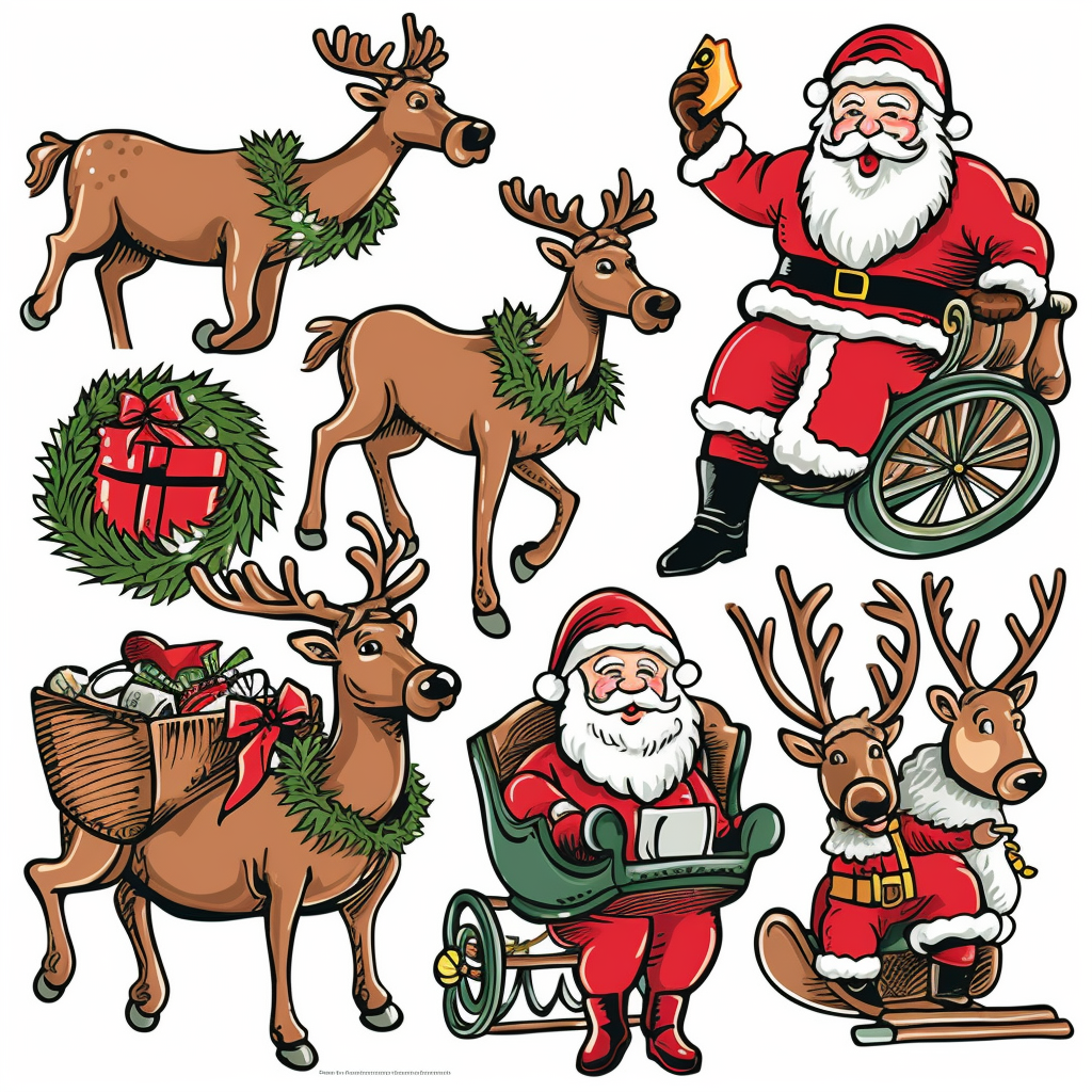 christmas elves clipart