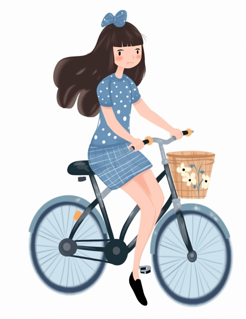 bicycle blue cliparts