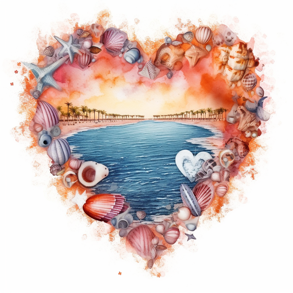 orange heart cliparts