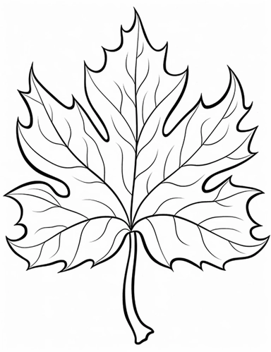 clipart cartoon four leaves in the style of Pierre-Auguste Renior black and white child's coloring book, black and white smooth thick lines, solid white background, no background