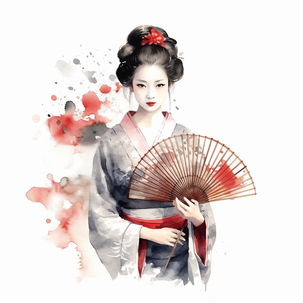 geisha cliparts