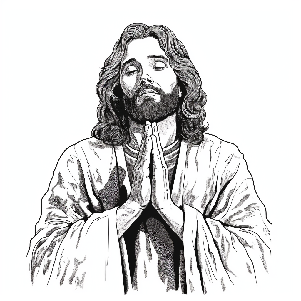 cartoon praying cliparts