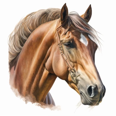 horse head clip art , white background