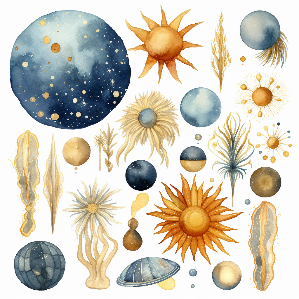blue sun cliparts