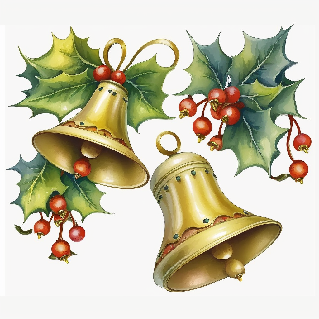 christmas bells clipart