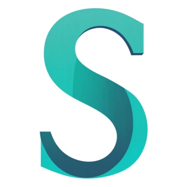 a small teal and blue letter s, in the style of poetcore, simplified, sfumato, english major, industrial, manuscript, vector clipart at freebies vector, 2 colors only green and white, 8k resolution