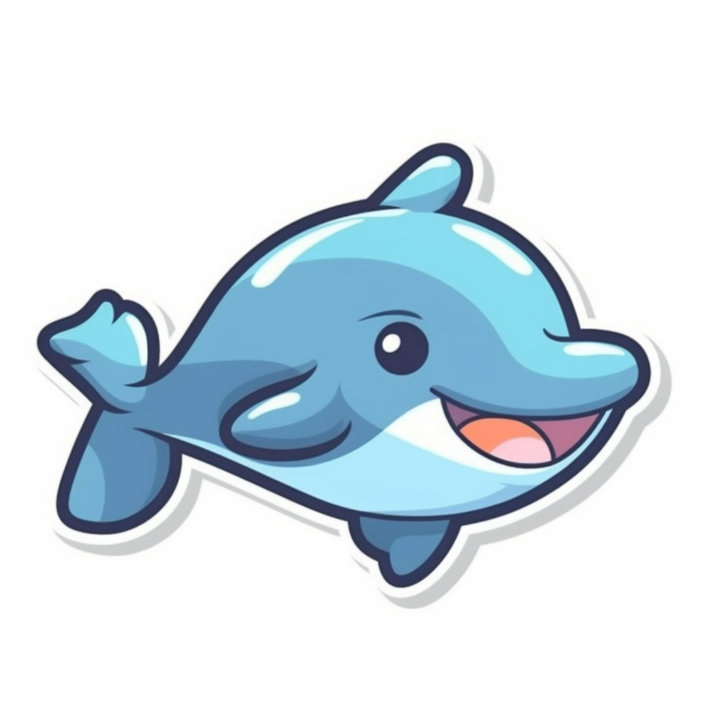 funny dolphin cliparts