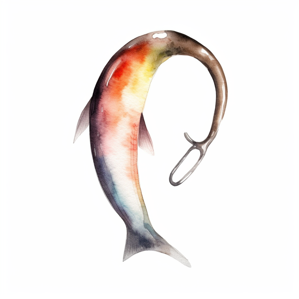 fishing hook clipart