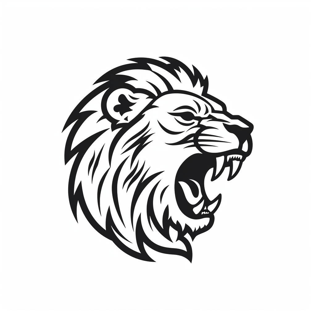 lion silhouette cliparts