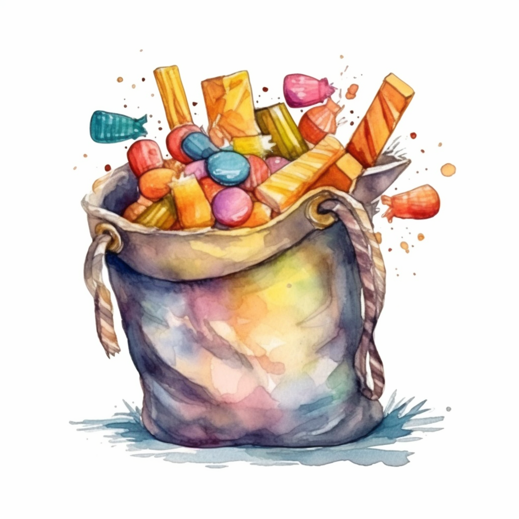 candy bag cliparts