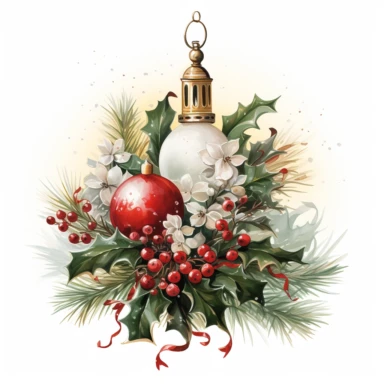 svg vector clipart image, traditional vintage Christmas card design, Christmas colors, beautiful oil painted image, Greg Olsen style, in organic shape, plain white background s 750