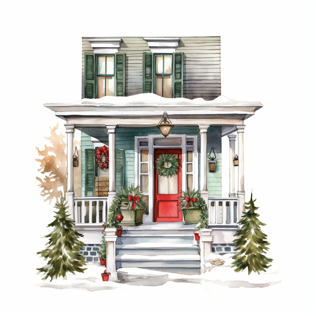 christmas green cliparts