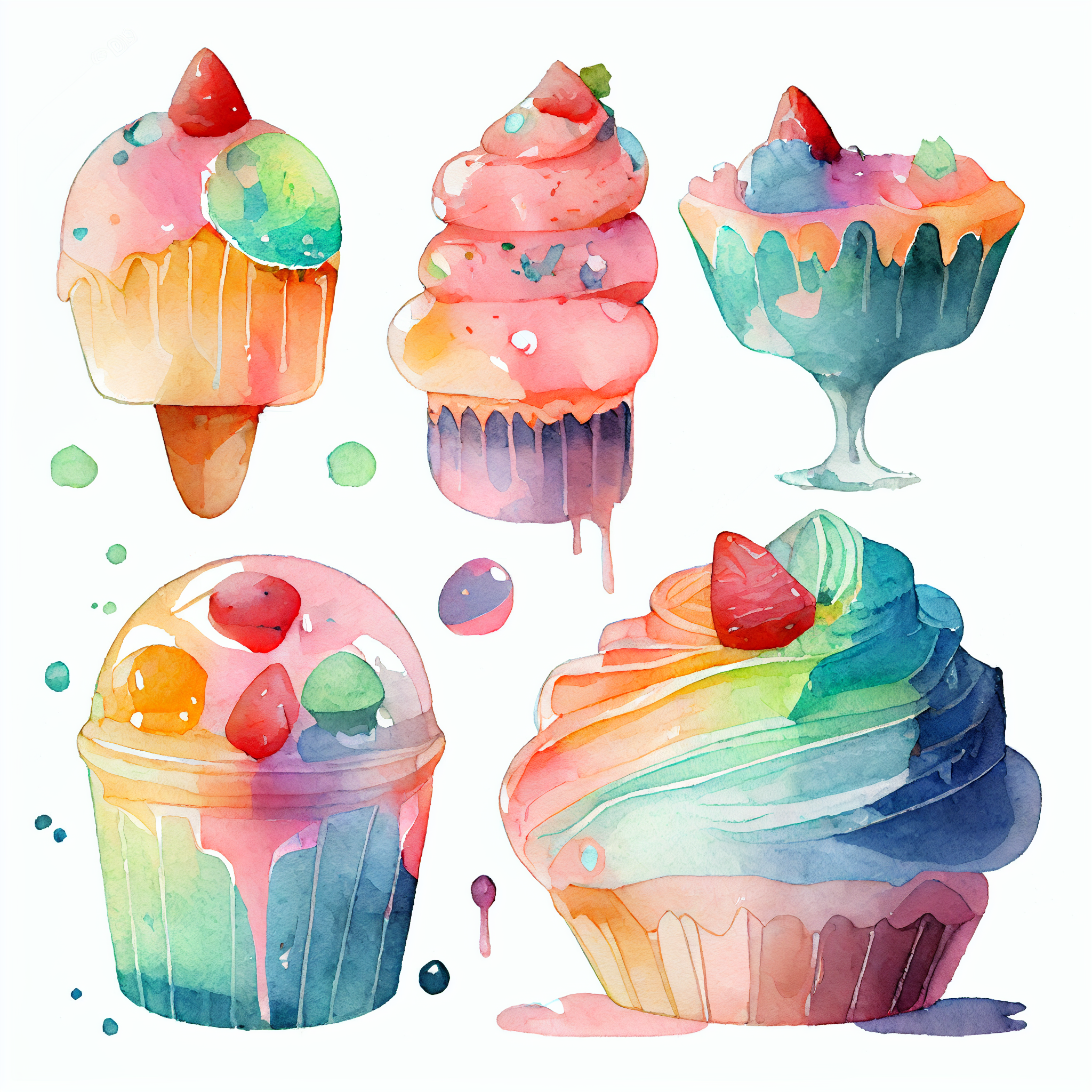 fancy cupcake cliparts