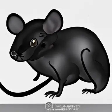 black rat clipart biorender white background