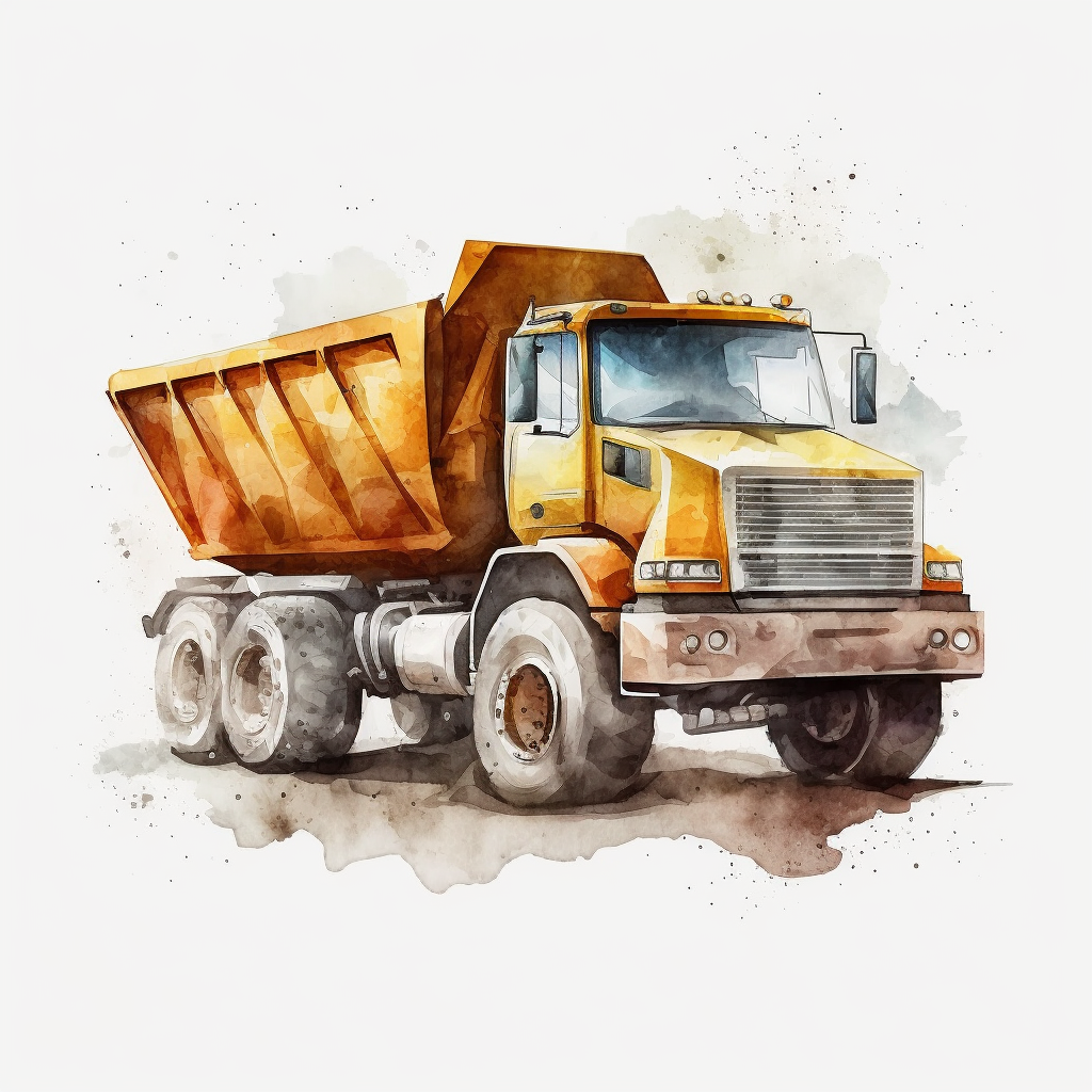 dump truck clipart
