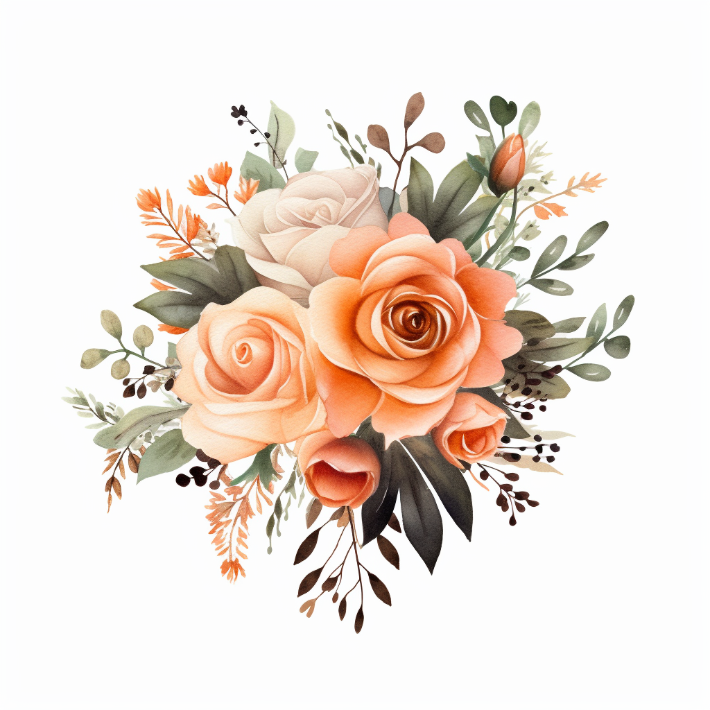 dark floral cliparts