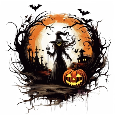 single halloween clipart vector png white background
