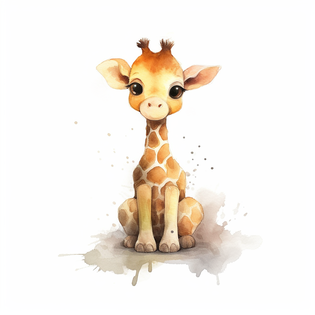 animated giraffe cliparts