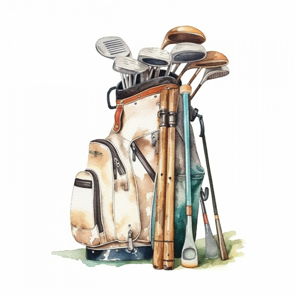 golf bag cliparts