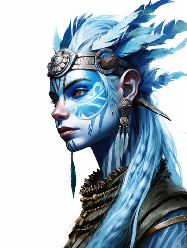 avatar character, clipart png, realistic, digital painting, WHITE BACKGROUND, fantasy style, realistic, painting, watercolor, 8k, ultra details,