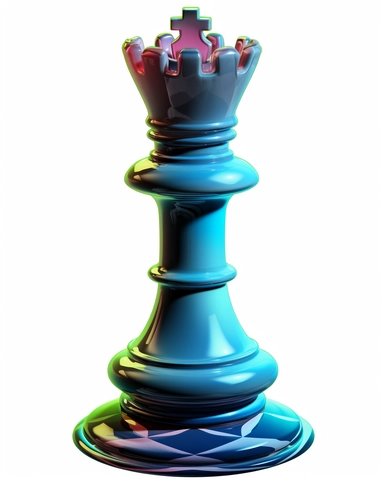 chess piece, in the style of alice in wonderland, clipart illustration, crisp clear colors, photorealistic, oil paint, happy, beautiful, vibrant colors, cute, ultra detailed, on white background--no cut off
