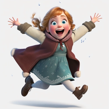 Disney Style,frozen animation, Style frozen, frozen characters, full body front view, Pixar Style, disney style, full body, playing in snow, Frozen Clipart - eunan2