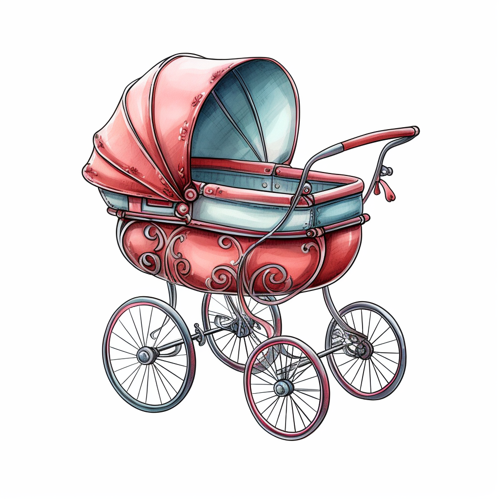 baby carriage clipart