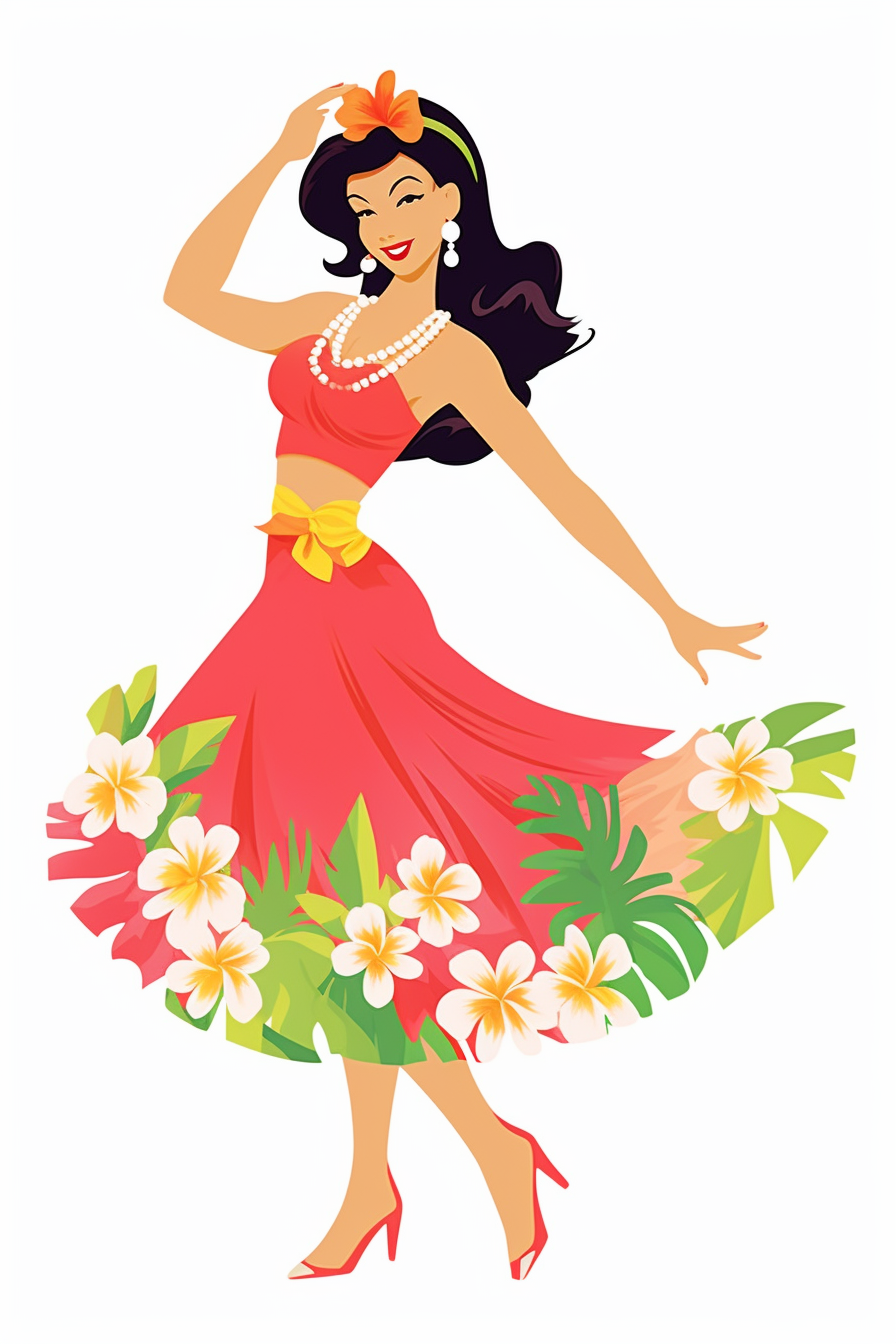 hawaiian beach cliparts