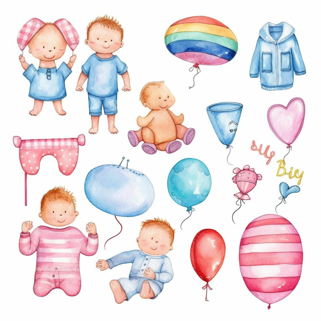 girl baby shower clipart