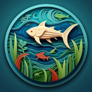 paper cut clipart logo