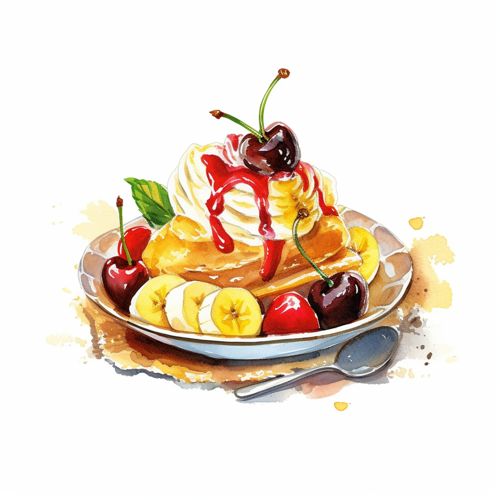 banana split clipart
