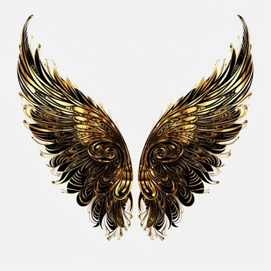abstract devil wings, devil wings clipart, black colors Feather wings png, dark angel wings png, Angel clipart, Spiritual clipart, abstract clipart, Feather png ,vector , white background , plain white background,vector,hd,4k,8k,side view ,symmetric , armor plated , golden plated